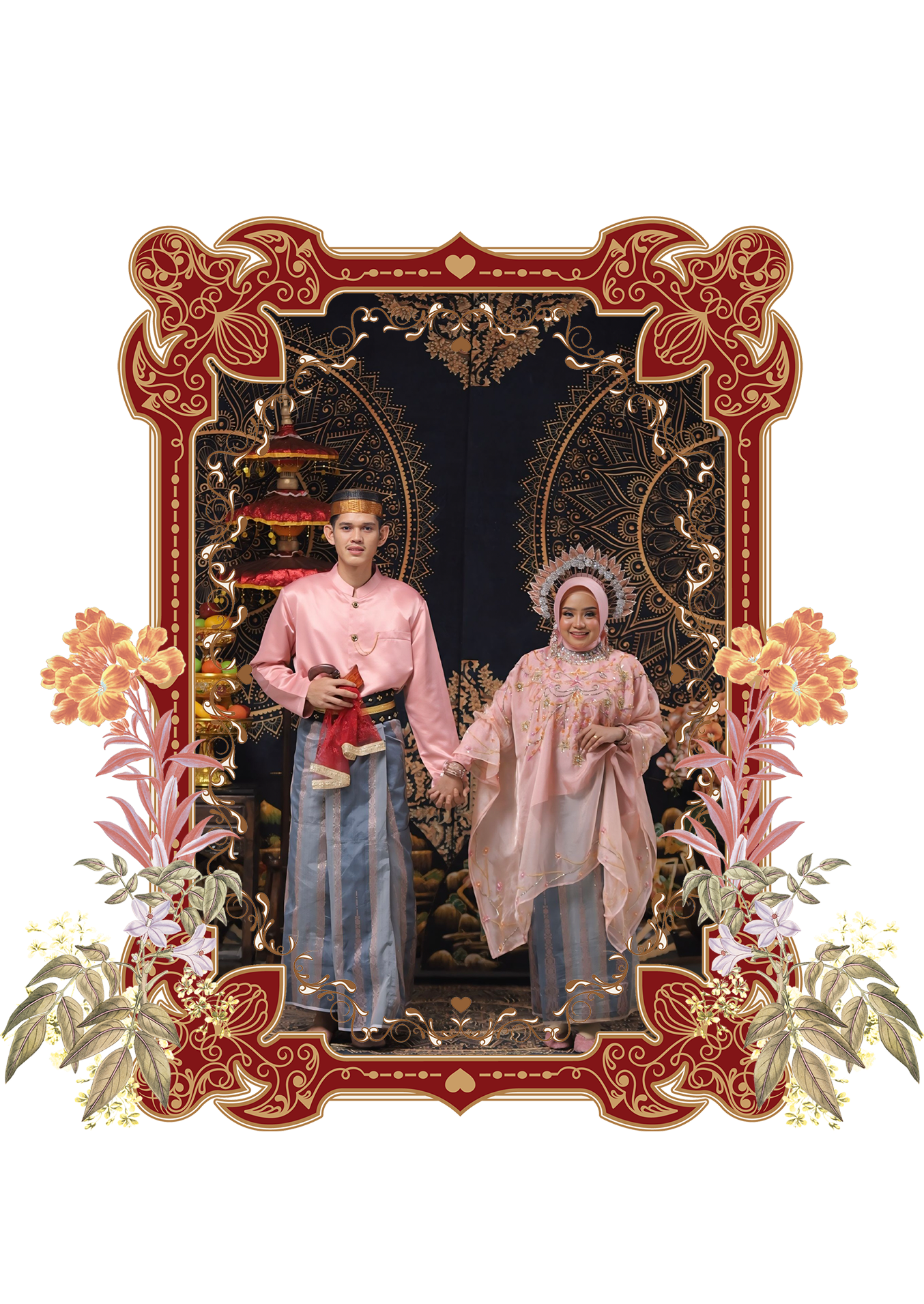 Penutub Frame Bugis Red