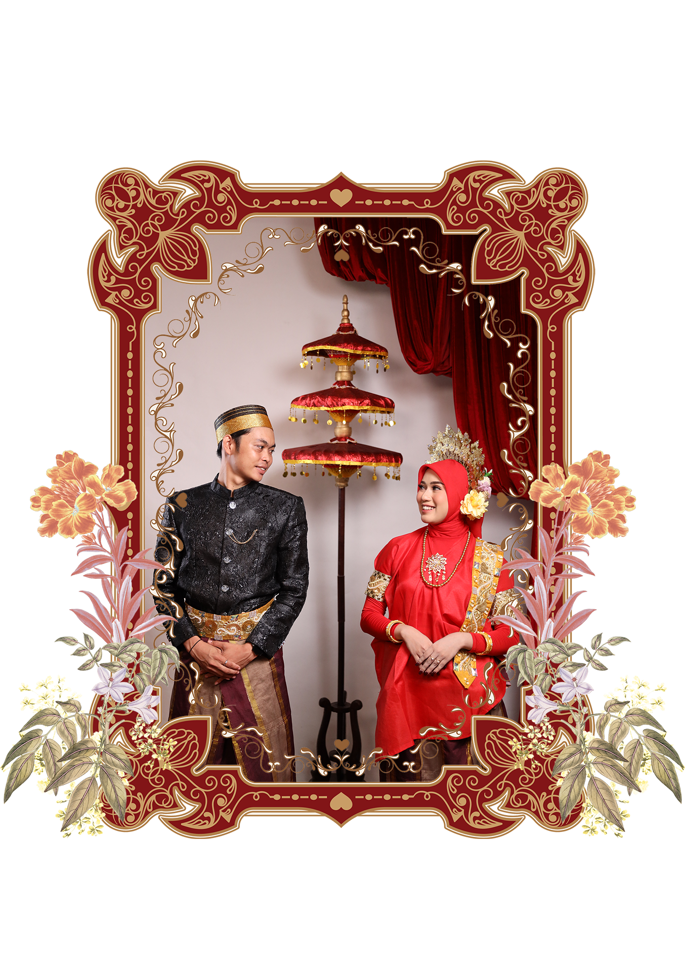 Penutub Frame Bugis Red